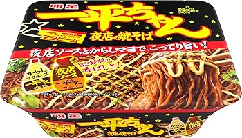 Amazon.co.jp: 明星 一平ちゃん夜店の焼そば[12個入、カップ麺